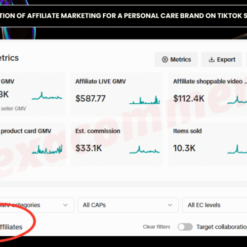 87k+ Influencers – Successful Execution of Affiliate Marketing for a Personal Care Brand on TikTok shop