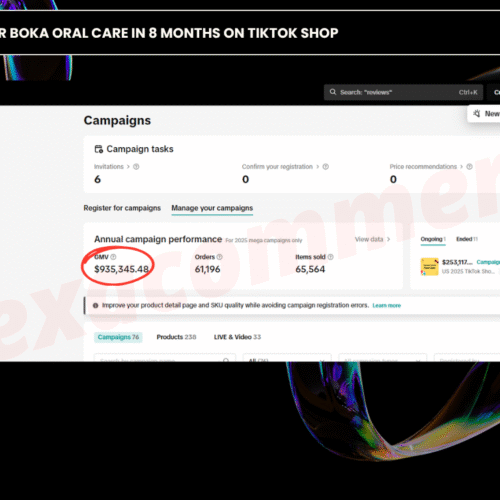 900k+ Crossed for Oral Care Brand in 8 months on tiktok shop